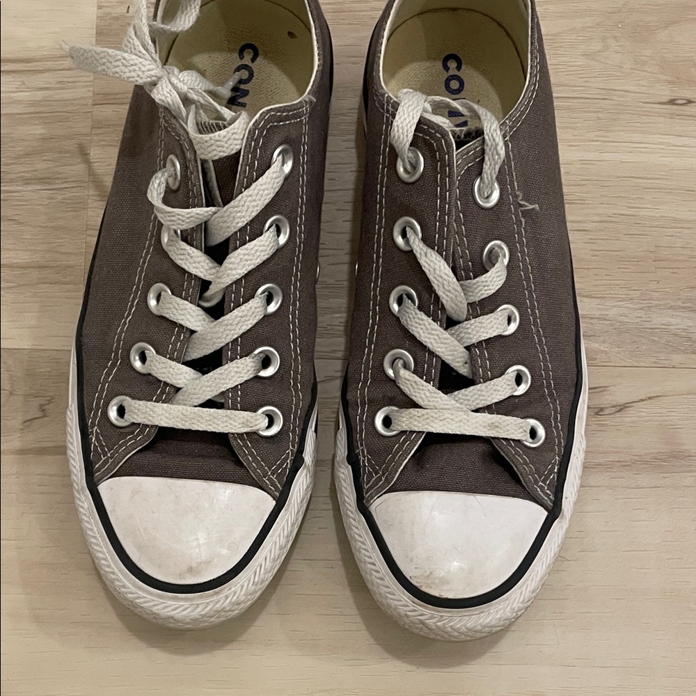 Converse grey Canvas Sneakers with White Accents Men 4/Womens 6